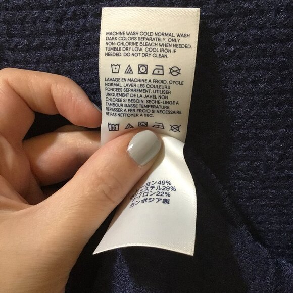 Lands' End thermal top waffle-knit pattern - Picture 5 of 5